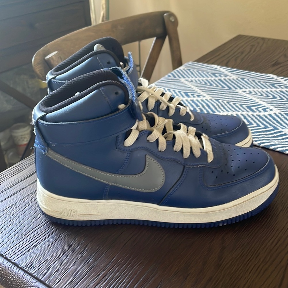 Nike Air Force Ones. Worn once. Custom Design from Nike website. Size 9.